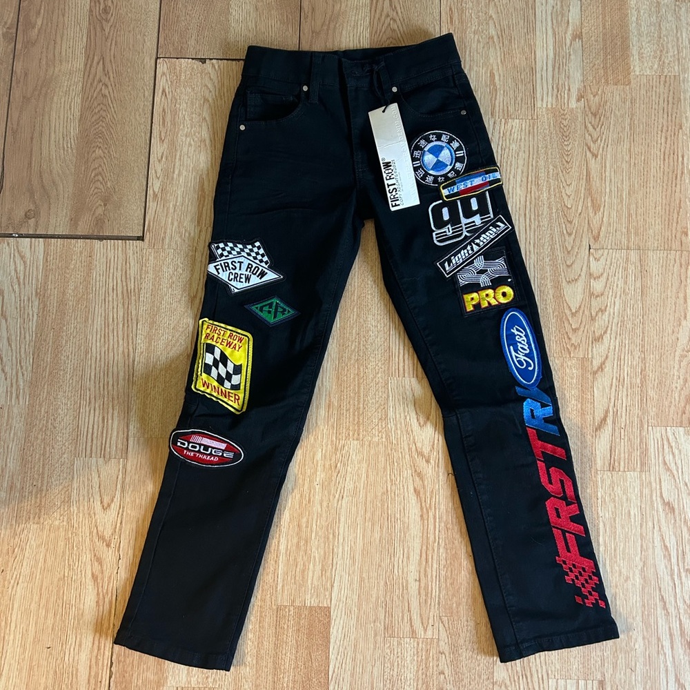 Black Men's Jeans with Patches size 24/24